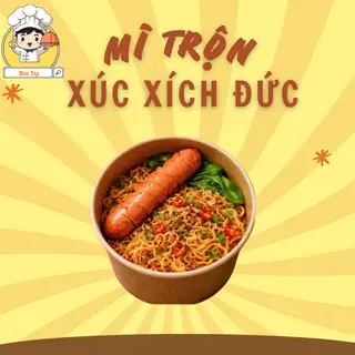 Hình ảnh  Mì trộn xúc xích