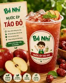 Hình ảnh Nước ép táo đỏ