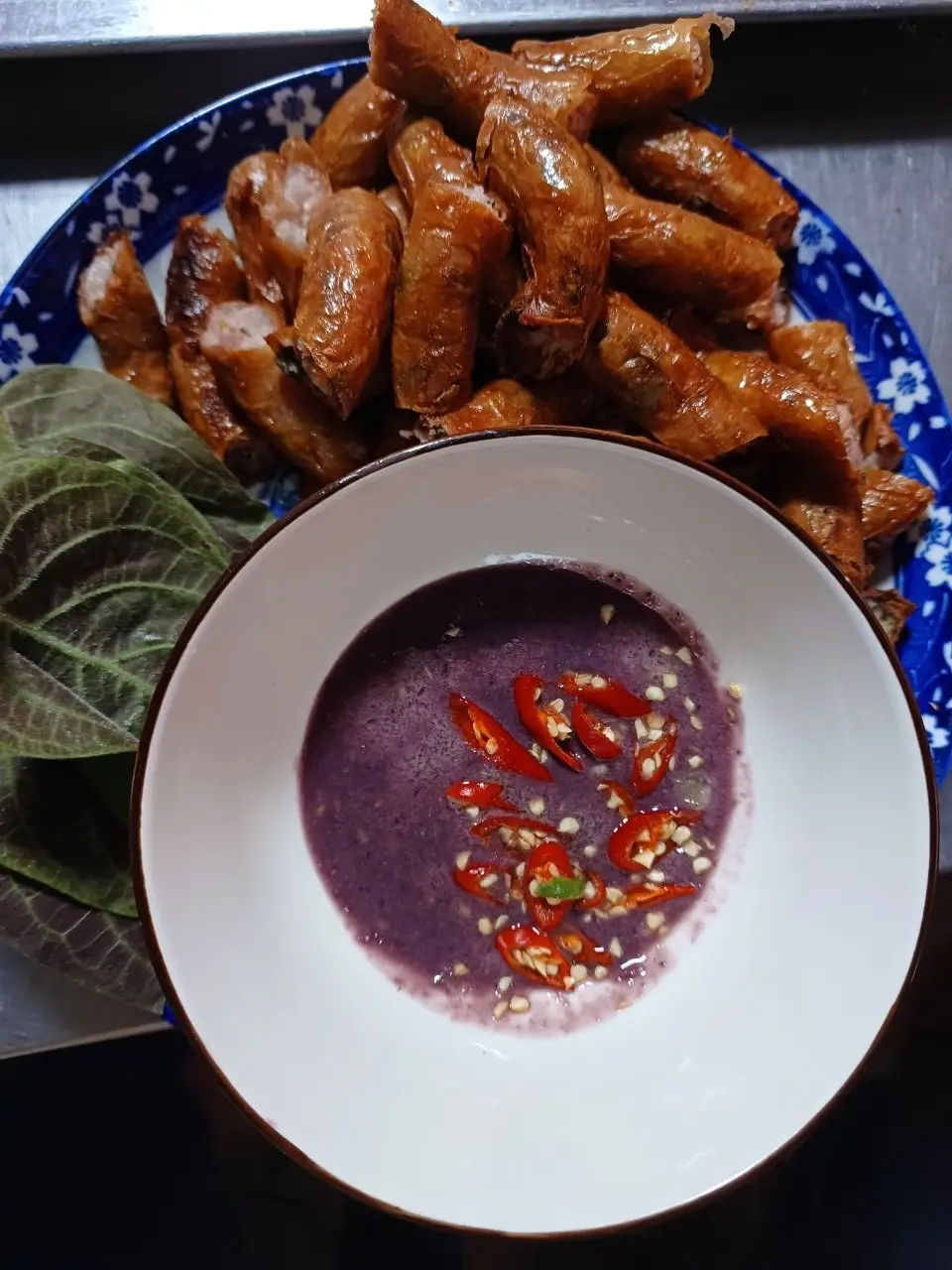 Hình ảnh Dồi Dê Chiên