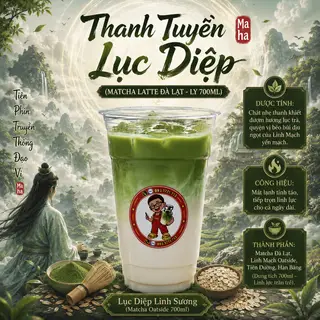 Hình ảnh Thanh Tuyền Lục Diệp (Matcha Latte Đà Lạt - Ly 700ml)