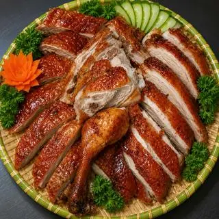 Hình ảnh Vịt nướng nửa con+Canh măng 