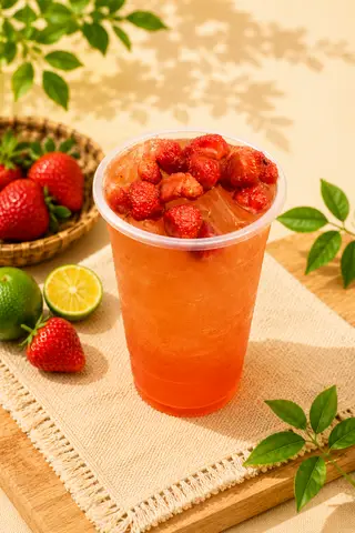 Hình ảnh Trà dâu tây tươi ( ly 700ml)