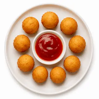 Hình ảnh Cá viên chiên (Kèm tương)
