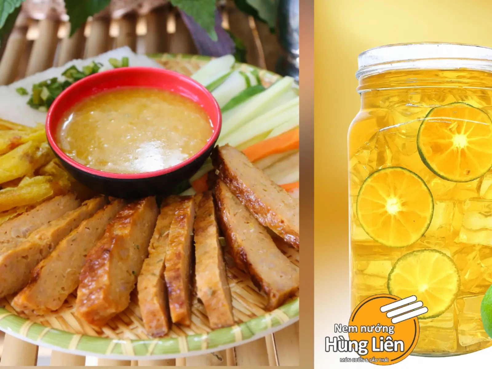 Hình ảnh [GIÁ GỐC 155K] COMBO nem nướng truyền thống 12 cuốn + 1 nước