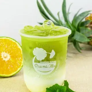 Hình ảnh Rau má đậu xanh sữa dừa thạch lá dứa