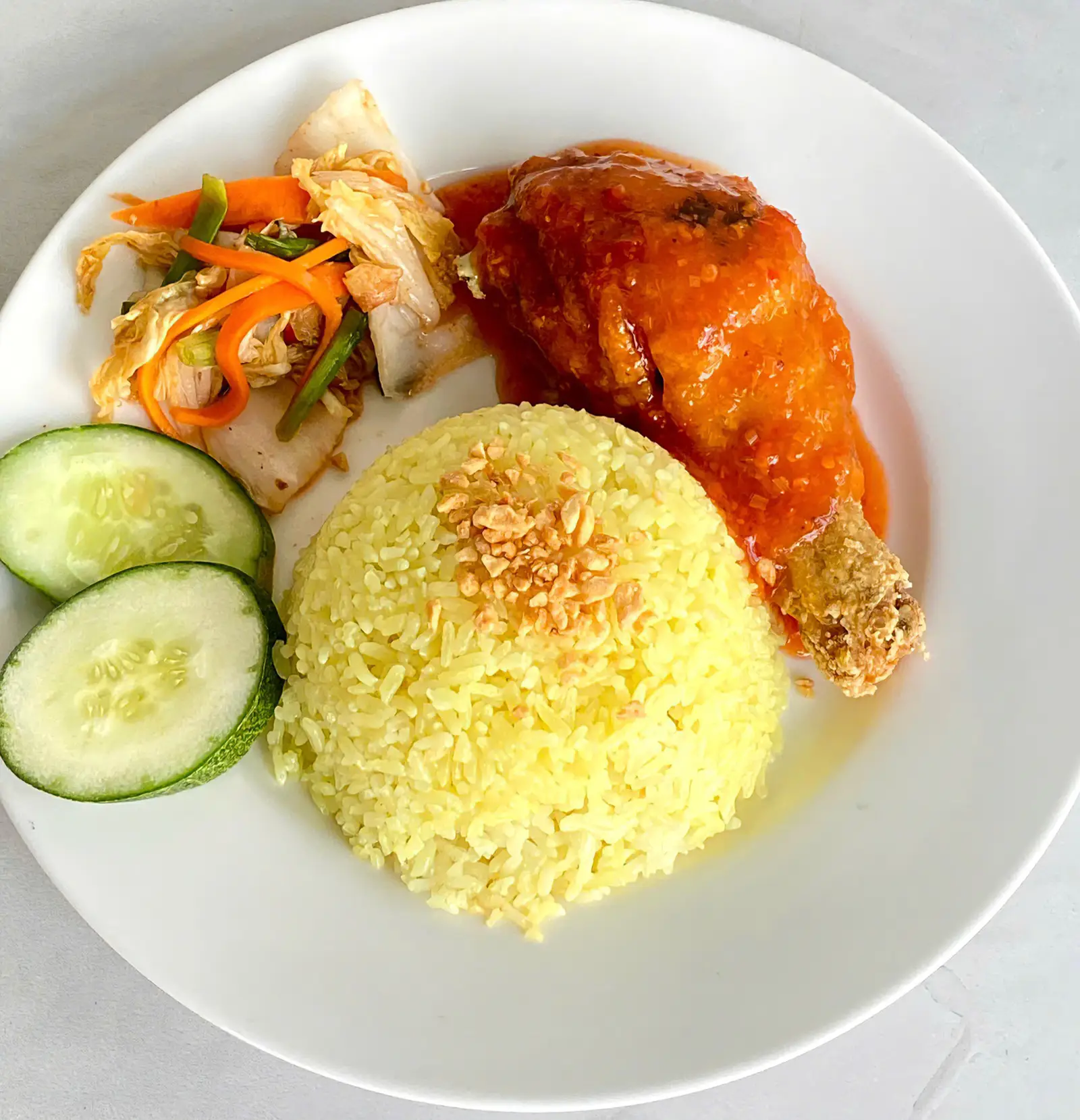Hình ảnh Combo Cơm đùi gà + canh