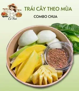 Hình ảnh Trái Cây " Xoài Thơm Cóc" + Muối Tây Ninh