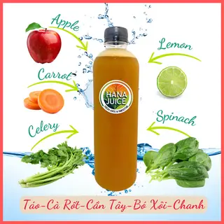 Hình ảnh Detox Táo-Cà Rốt-Cần Tây-Bó Xôi-Chanh (Rise and Shine)