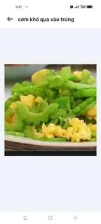 Hình ảnh trứng xào khổ qua (KHÔNG CƠM)