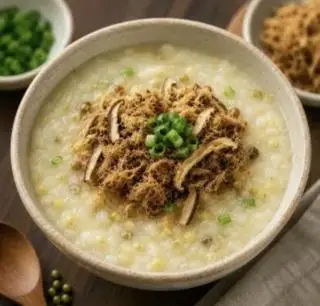 Hình ảnh Cháo ruốc nấm