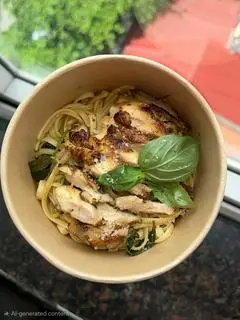 Hình ảnh Mì gà sốt bơ chanh