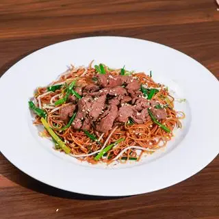 Hình ảnh Mì áp chảo Bò Hong Kong