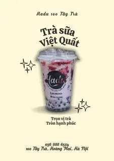 Hình ảnh Trà sữa vị Việt Quất