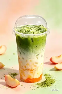 Hình ảnh Matcha latte Đào