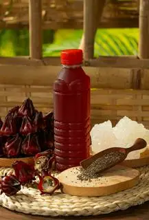 Hình ảnh Atiso Hibiscus chai 350ml