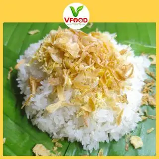 Hình ảnh Xôi nếp – chà bông hành phi