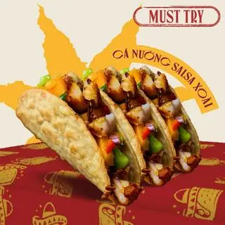 Hình ảnh Taco cá nướng salsa xoài chua ngọt