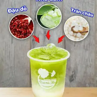 Hình ảnh Rau Má Đậu Xanh Sữa Dừa Nha Đam