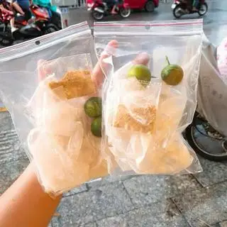 Hình ảnh Bánh tráng muối nhuyễn tắc