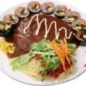 Hình ảnh Combo thịt heo chiên xù - kimbap - salad