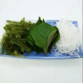 Hình ảnh Rong nho - cải bào - lá tía tô