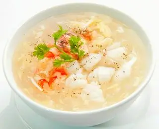 Hình ảnh súp tôm nấm
