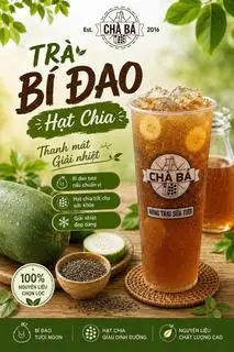 Hình ảnh Trà bí đao hạt chia
