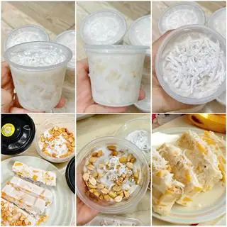 Hình ảnh Set 5 hủ kem chuối mít - hộp nhỏ