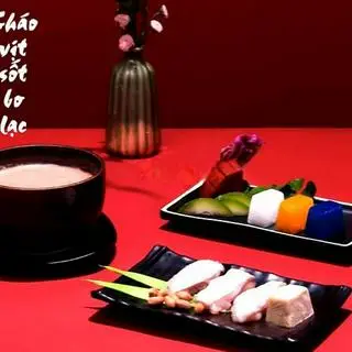 Hình ảnh Cháo vịt sốt bơ lạc