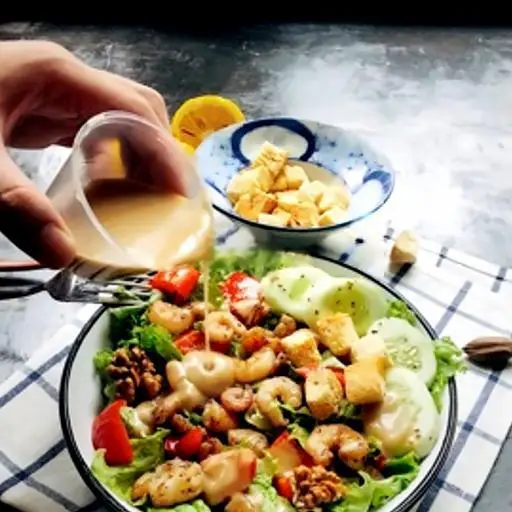 Hình ảnh Shrimp Caesar Mustard Salad - 150Kcal