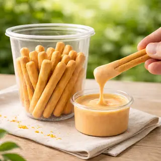 Hình ảnh Bánh Que Chấm Kem