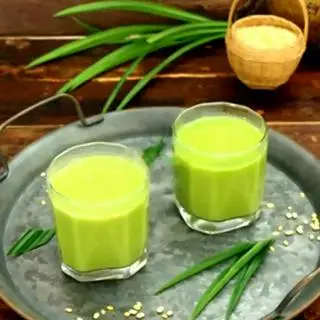 Hình ảnh Sữa đậu xanh lá dứa