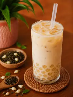 Hình ảnh Ô Long Nhài Sữa