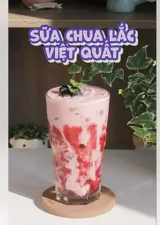 Hình ảnh sữa chua việt quất 