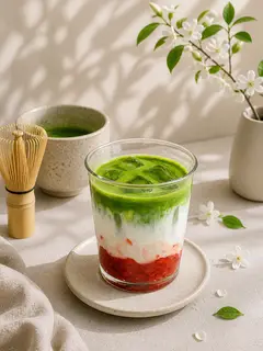 Hình ảnh Strawberry Matcha Latte