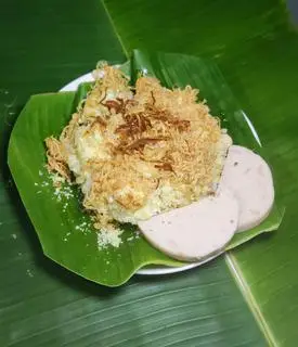 Hình ảnh Xôi bắp chà bông, chả lụa