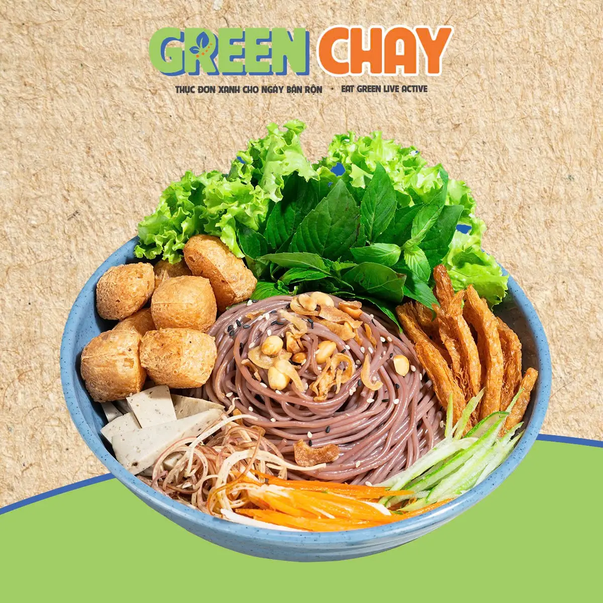 Hình ảnh Bún trộn tươi sắc