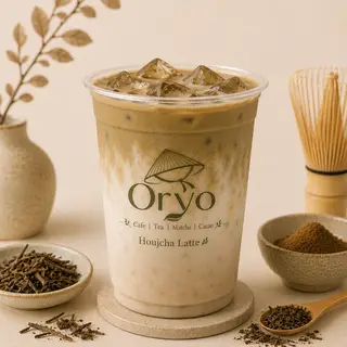 Hình ảnh Houjcha latte sữa hạt 
