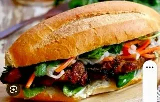 Hình ảnh Bánh Mì Nem + Khoai + bò khô + 1 cốc coca