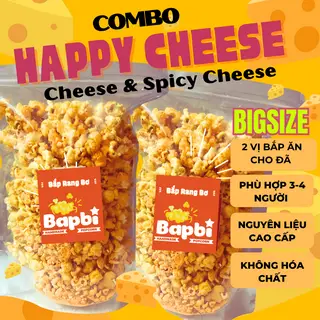 Hình ảnh Combo Bắp Rang Happy Cheese ( Cheese & Spicy Cheese)