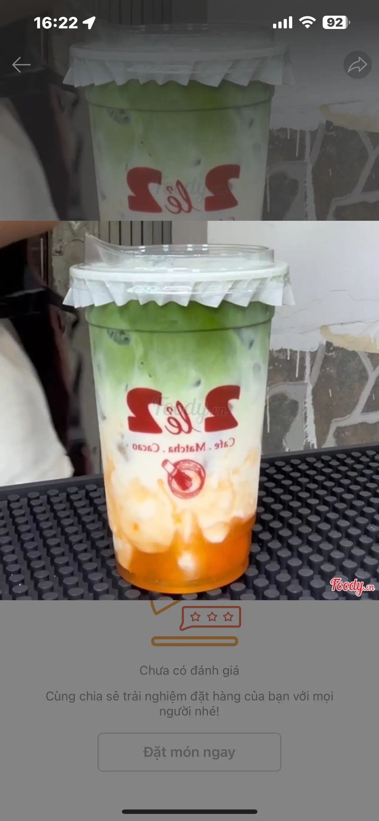 Hình ảnh Matcha latte xoài