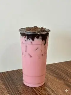 Hình ảnh Sữa dâu tây sốt cacao dẻo