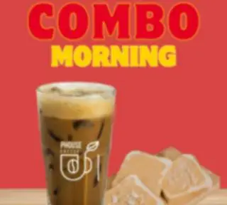 Hình ảnh Combo vừa no vừa tỉnh (Cafe sữa & bánh mì bơ đậu phộng)