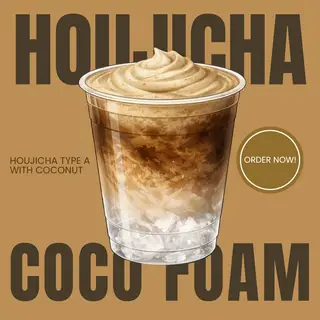 Hình ảnh Houjicha Coco Foam