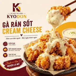 Hình ảnh Gà rán rút xương sốt cream cheese