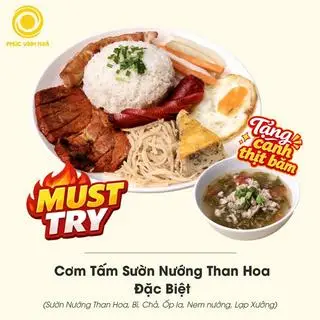 Hình ảnh Cơm tấm sườn nướng than hoa đặc biệt