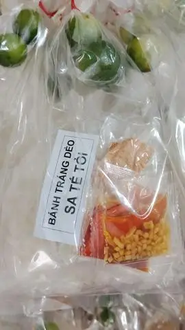 Hình ảnh Bánh tráng dẻo sa tế tỏi