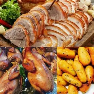 Hình ảnh Chân giò vương (1 xuất), 2 chim to, 1 khoai kén,1 coca