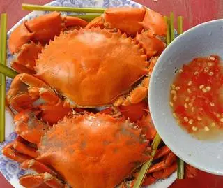 Hình ảnh Combo cua thịt hấp sả_2 con