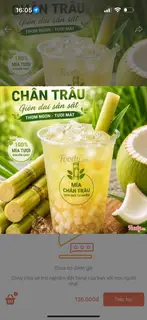 Hình ảnh nước mía trân châu dừa non